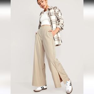 Old Navy High-Waisted StretchTech Wide-Leg Pants Size Large A Stone's Throw